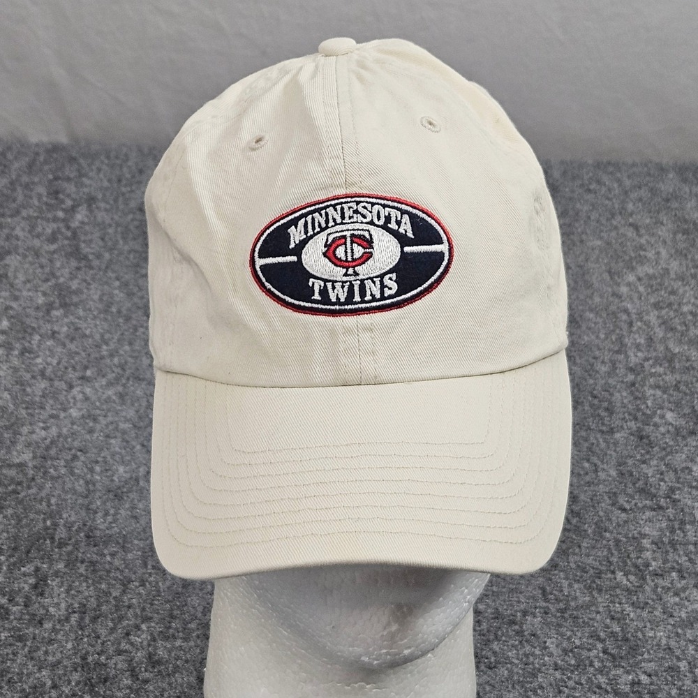 Minnesota Twins Baseball Hat Strapback Beige '47 Brand MLB Adjustable Dad Cap